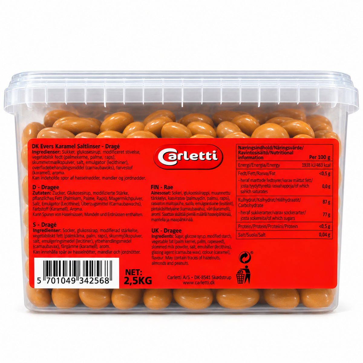 Carletti Evers Karamel Saltlinser