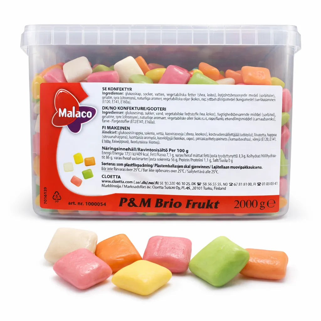 Malaco P&M Brio Frukt