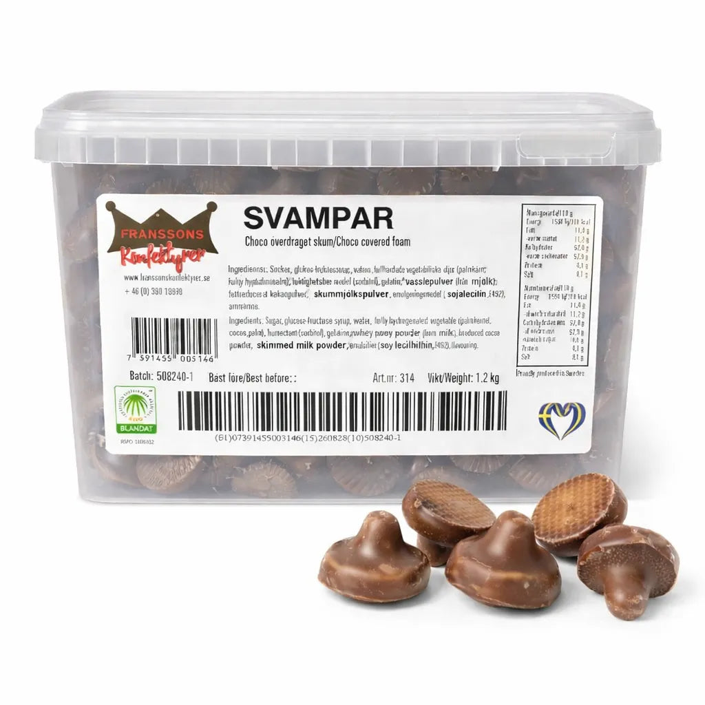 Svampar Choko Overtrukket Skum